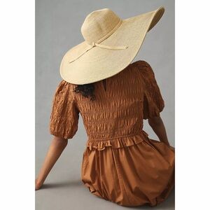 Anthropologie San Diego Hat Co Garden Party Oversized Floppy Straw Hat